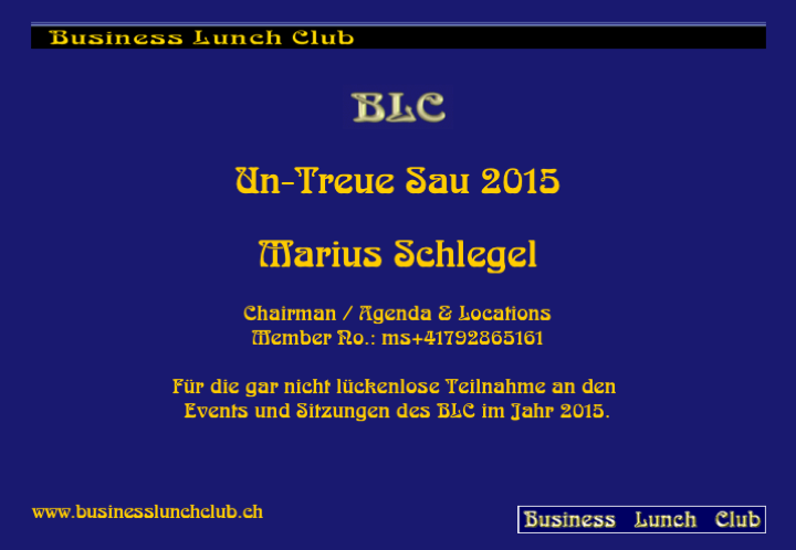 Co-Un-Treue Sau 2015 Marius