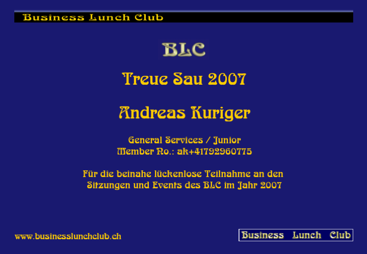 Treue Sau 2007 Kuri