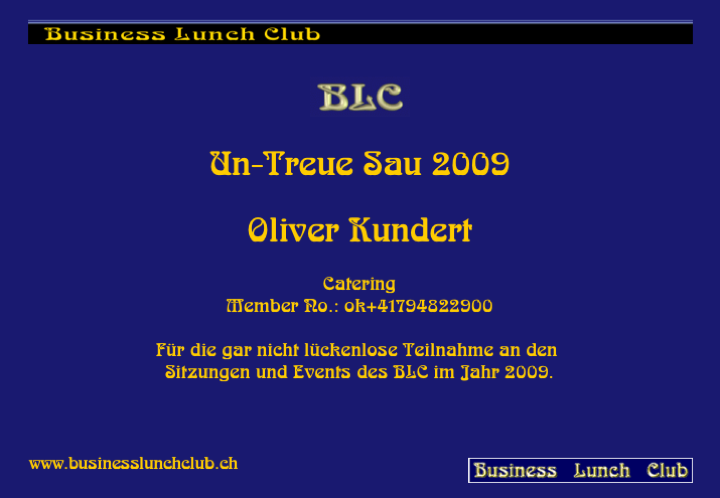 Un-Treue Sau 2009 Oli