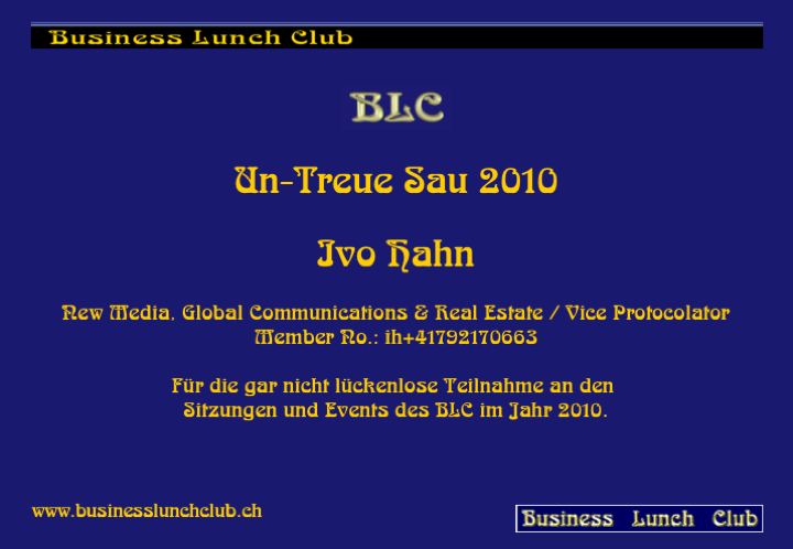 Un-Treue Sau 2010 Ibo